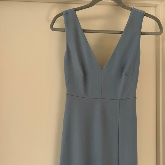 Birdie Grey Dresses & Skirts - Birdy Grey bridesmaid Shamin Dress - Crepe Dusty Blue